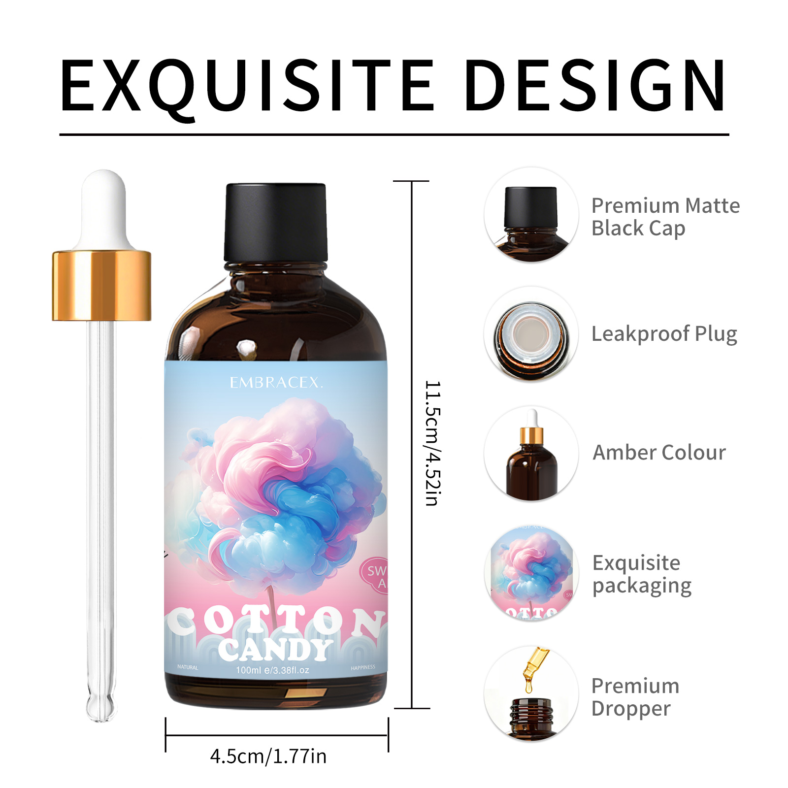 100ml コットンキャンディフレグランスオイル ディフュー - Perfume Fragrance Oil のレビューと価格